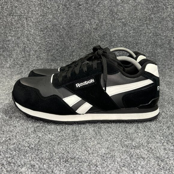 Reebok Harman Work Shoes Men's Size 12 Black Suede Retro Compostite‎ Toe Safety - Picture 4 of 11
